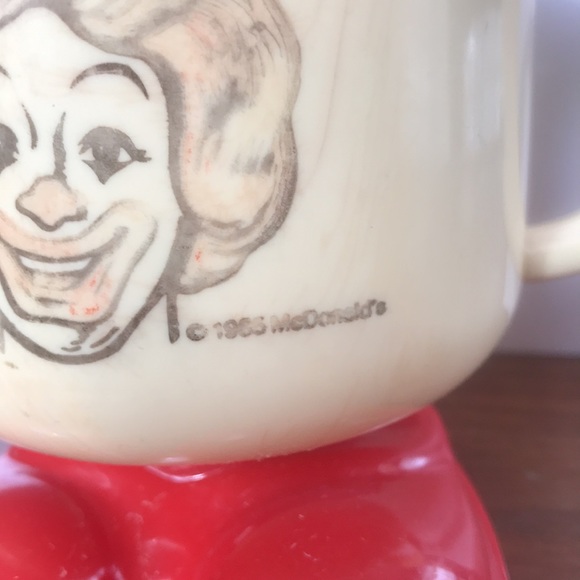 Vintage McDonald's Ronald Plastic Footed Mug Cup - Picture 5 of 9